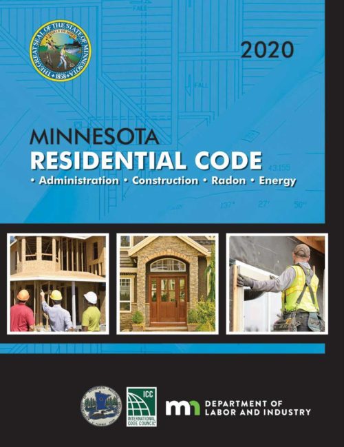 Minnesota CE: 2020 Minnesota Residential Code Book